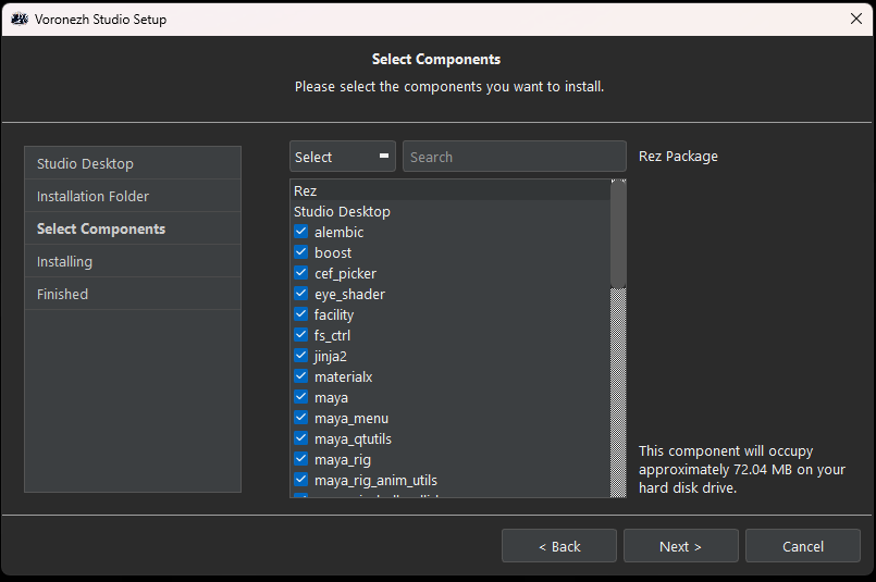 selectComponents